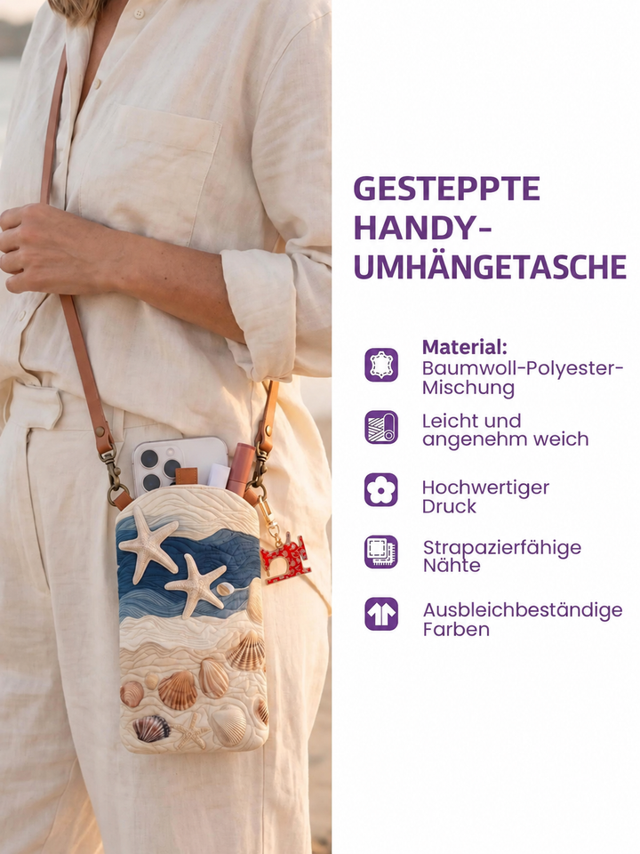 Sacoche pour téléphone portable étroite matelassée – Renard sorcier dans le champ de citrouilles