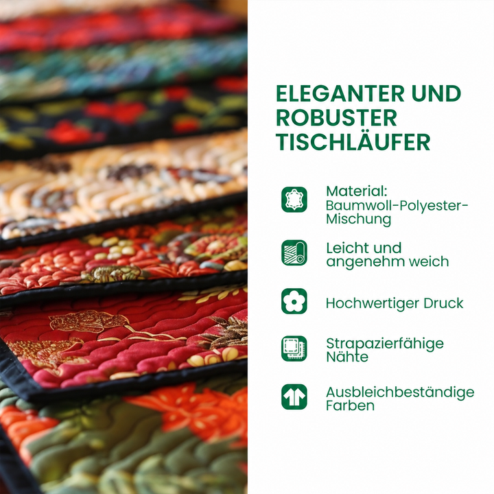 Nappe en patchwork – Chemin de table automnal et chaleureux