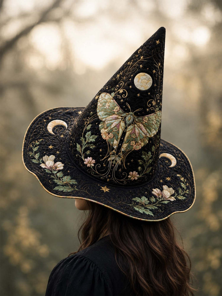 Chapeau de sorcière matelassé fait main – Fée des mites de style victorien