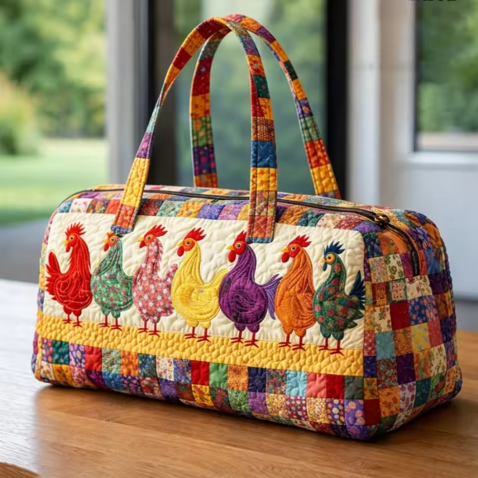 Sac de voyage doux fait main