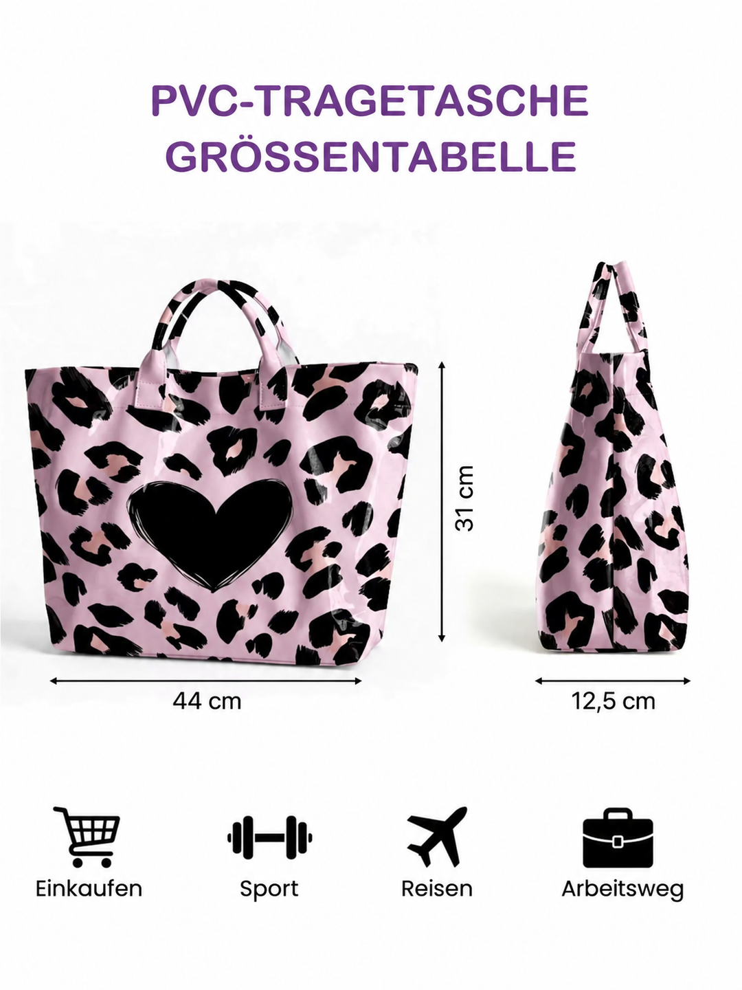 Sac en PVC – Château hanté et lanternes en citrouille