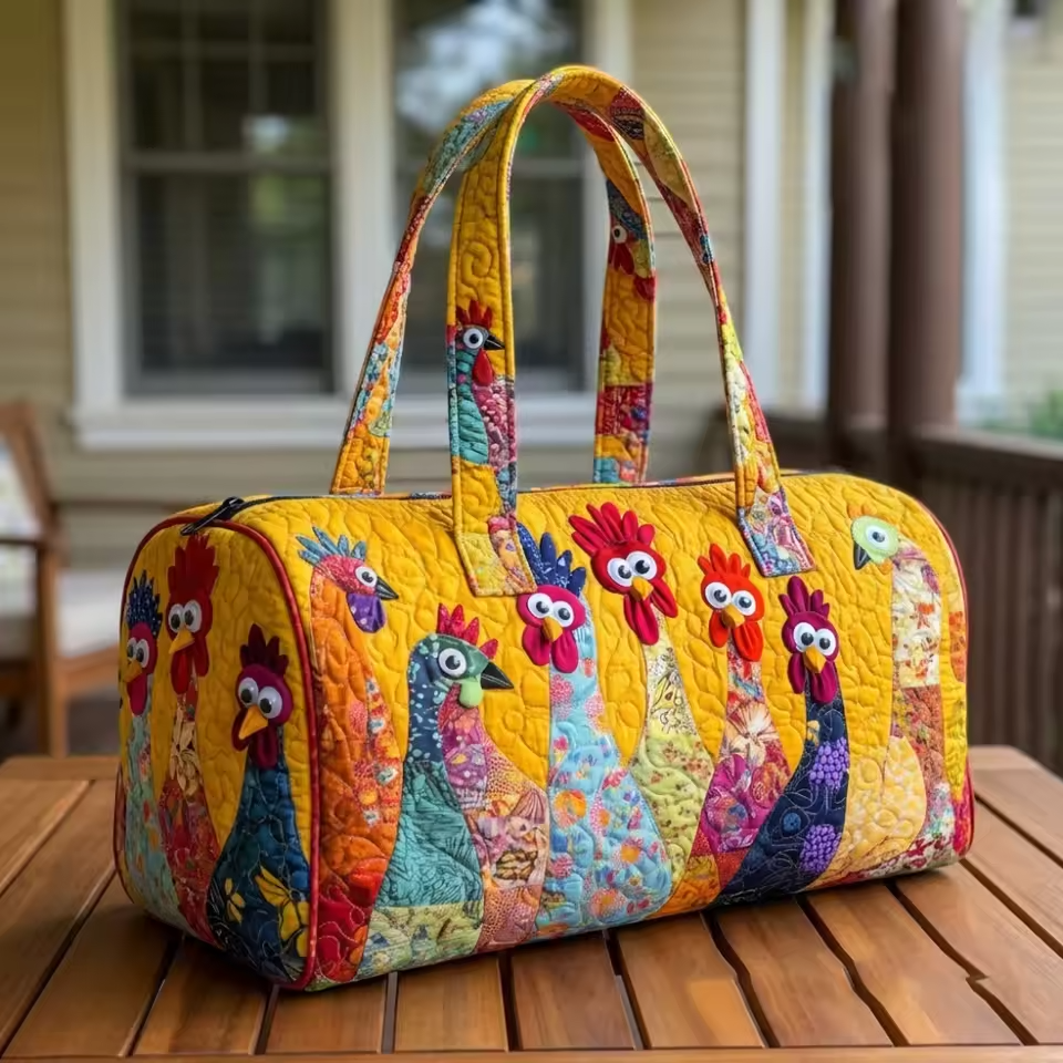 Sac de voyage doux fait main