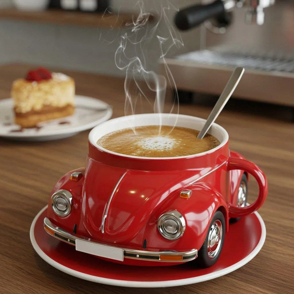 Tasse à café en forme de scarabée