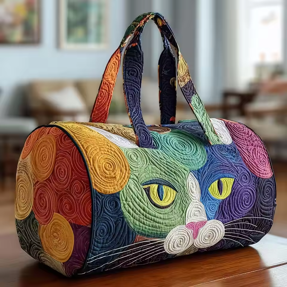 Sac de voyage doux fait main
