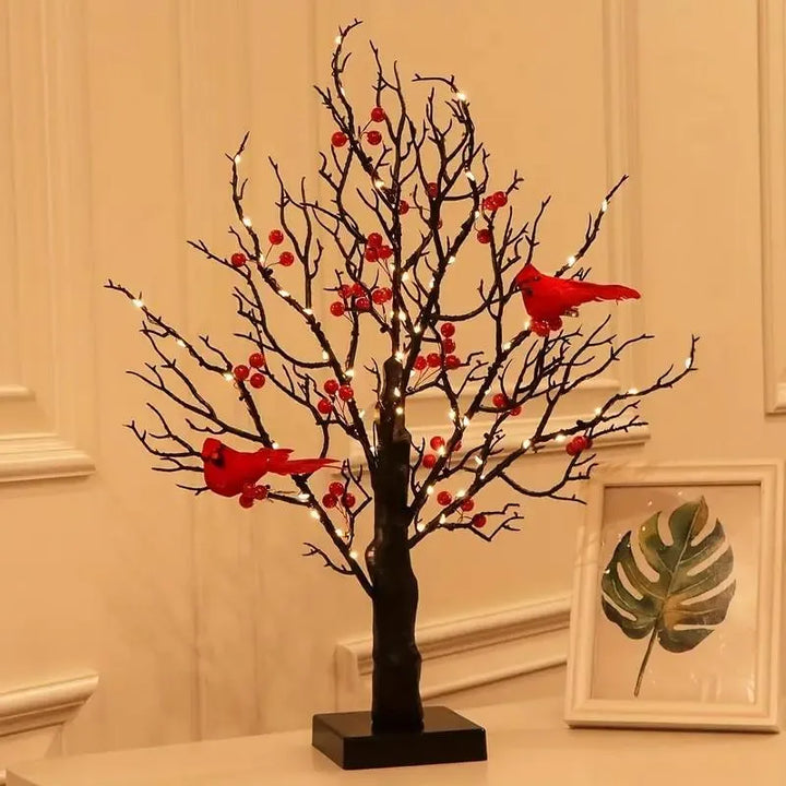 Heller Vintage-Arbre avec Cardinaux