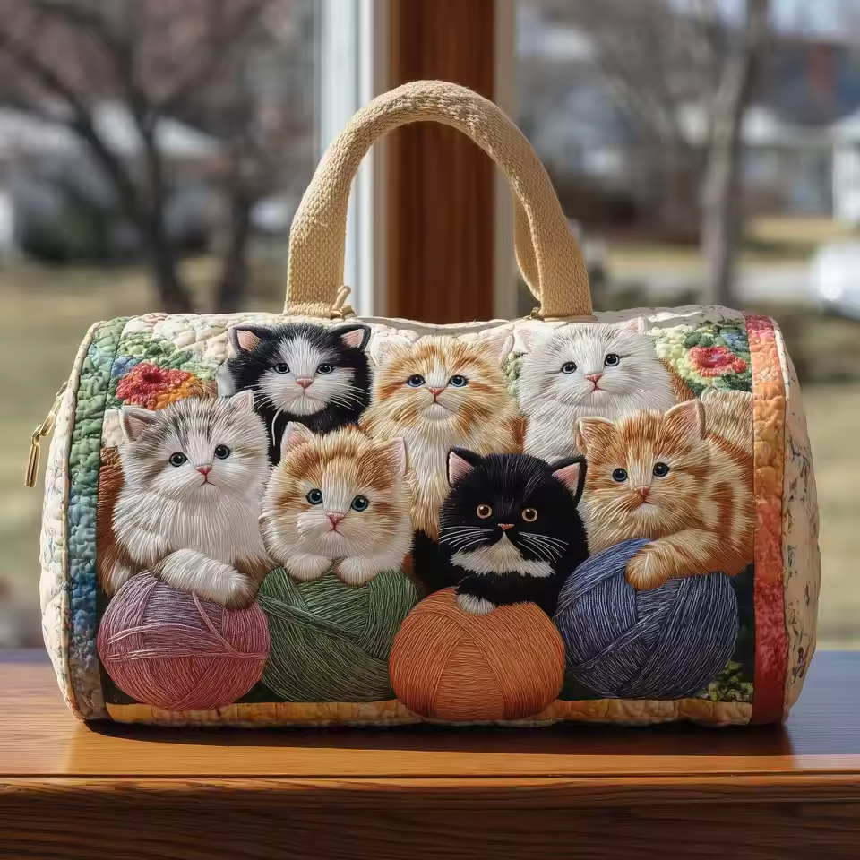 Sac de voyage doux fait main