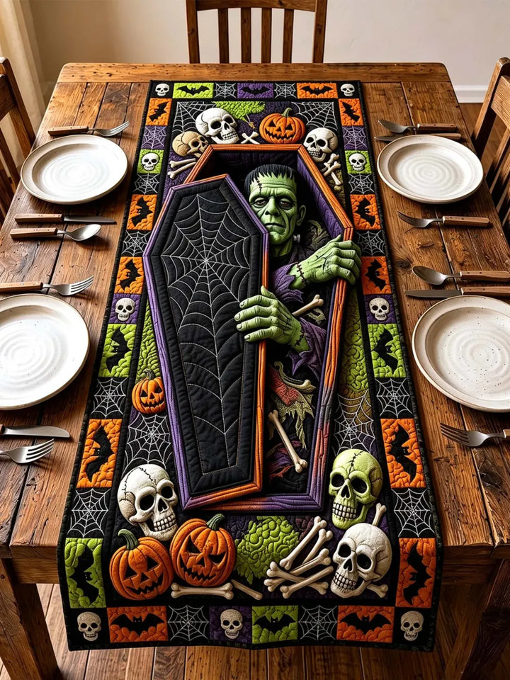 Chemin de table matelassé – Chemin d'automne confortable