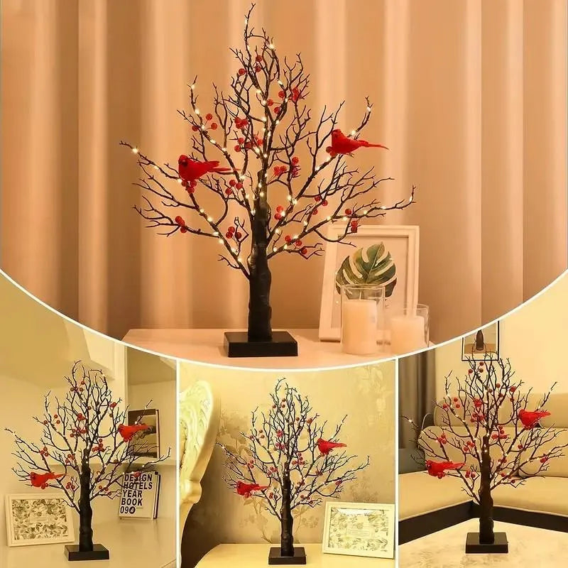 Heller Vintage-Arbre avec Cardinaux