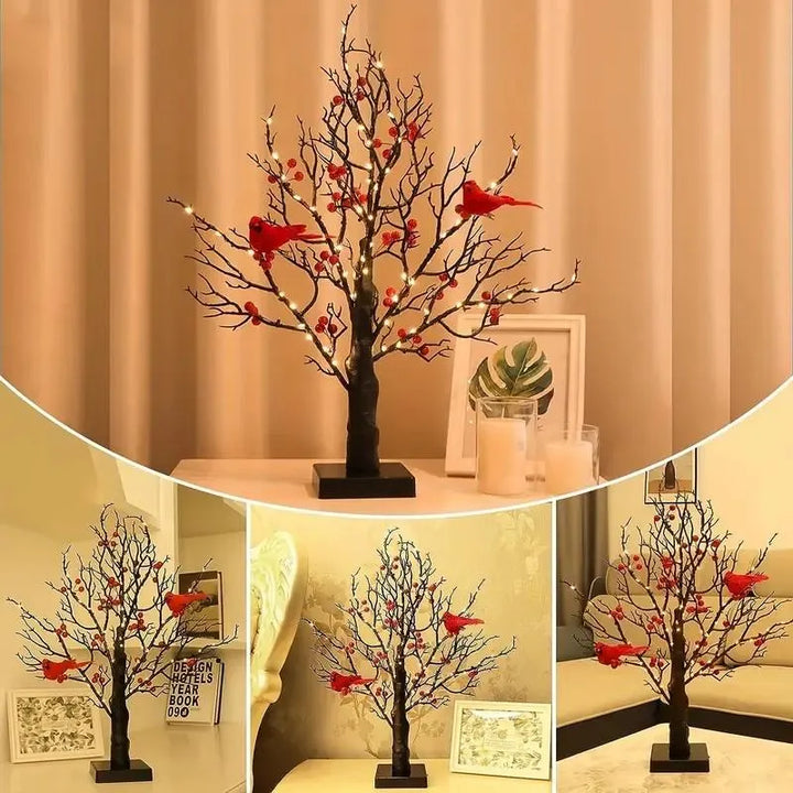 Heller Vintage-Arbre avec Cardinaux