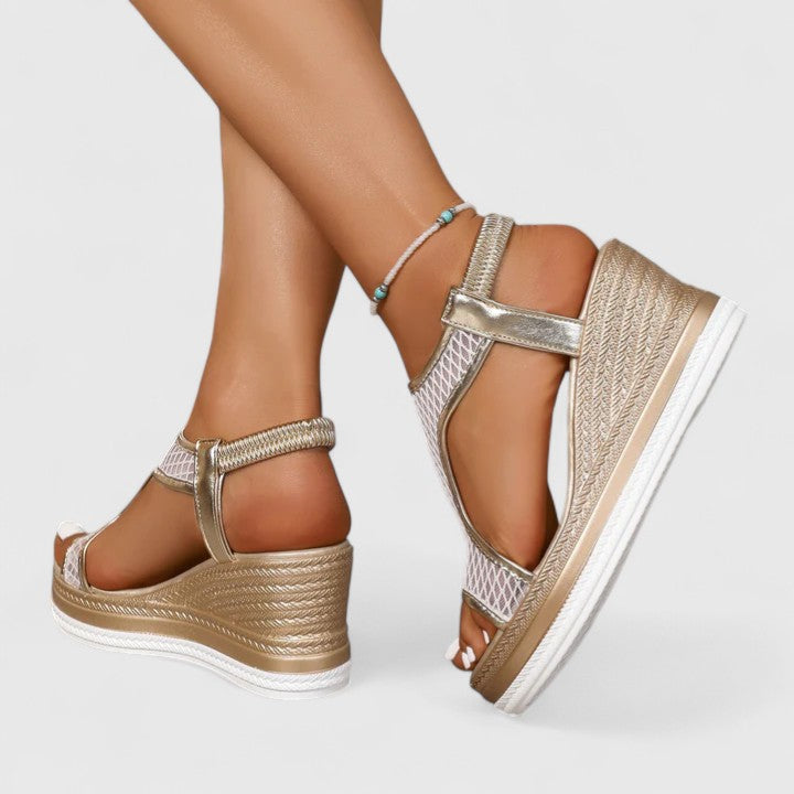 Jessica | Sandales orthopédiques à talon compensé