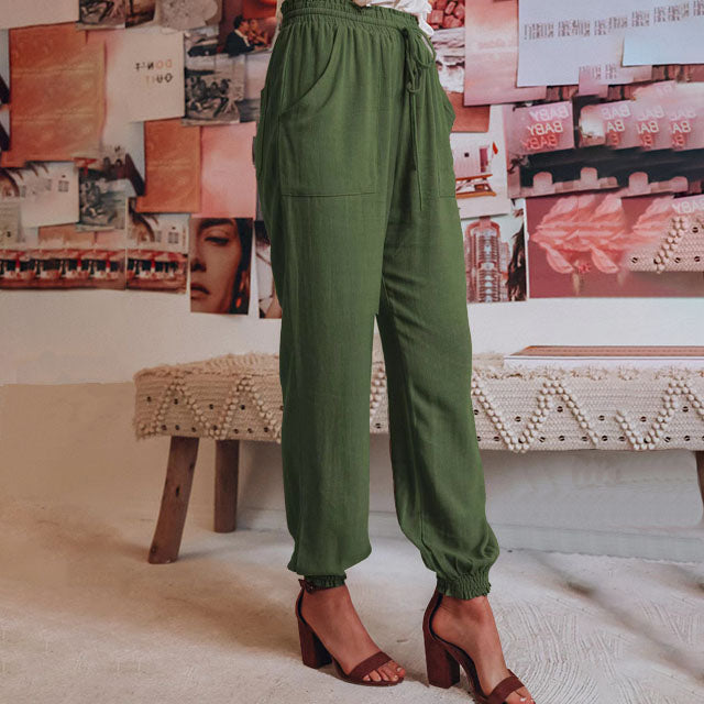 Kaeli – Pantalons Élegants à Cordon