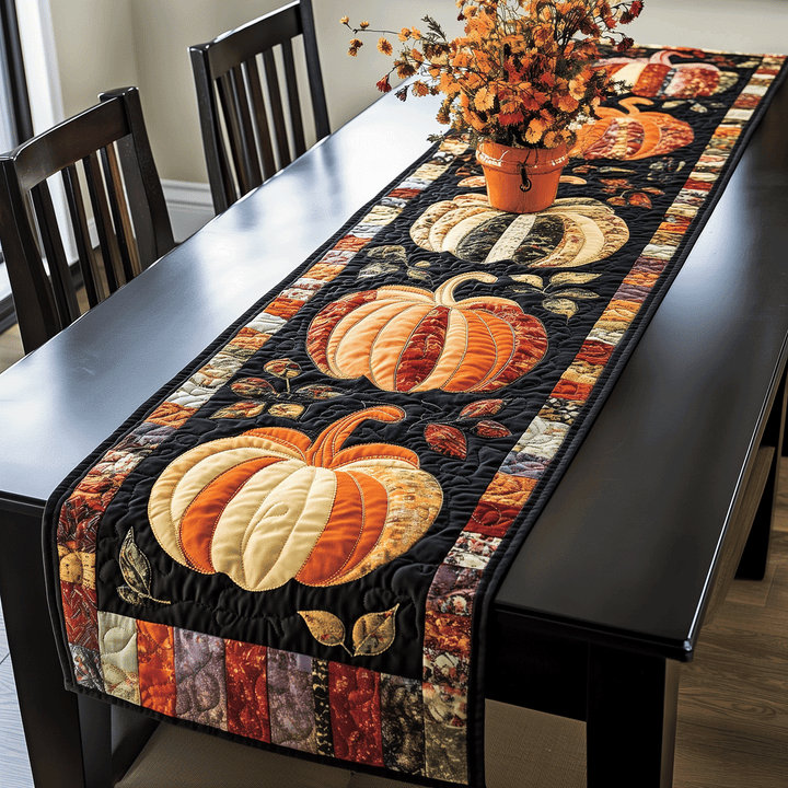 Nappe de table matelassée – Motif citrouille NCU0VT37