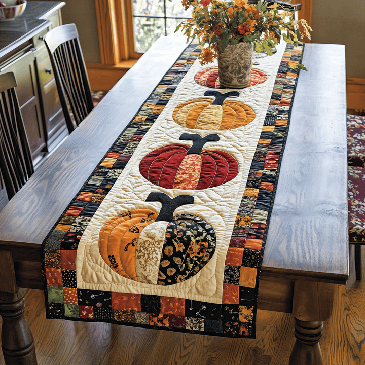 Nappe de table matelassée – Motif citrouille NCU0VT37