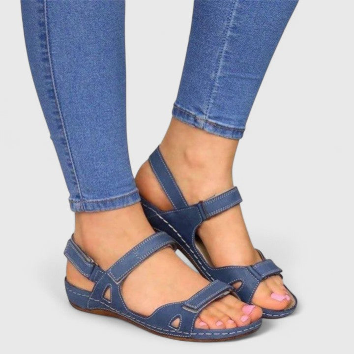 Avrie - Sandales de Confort Plates