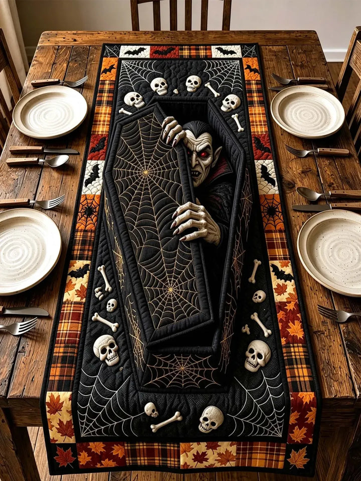 Chemin de table matelassé – Chemin d'automne confortable