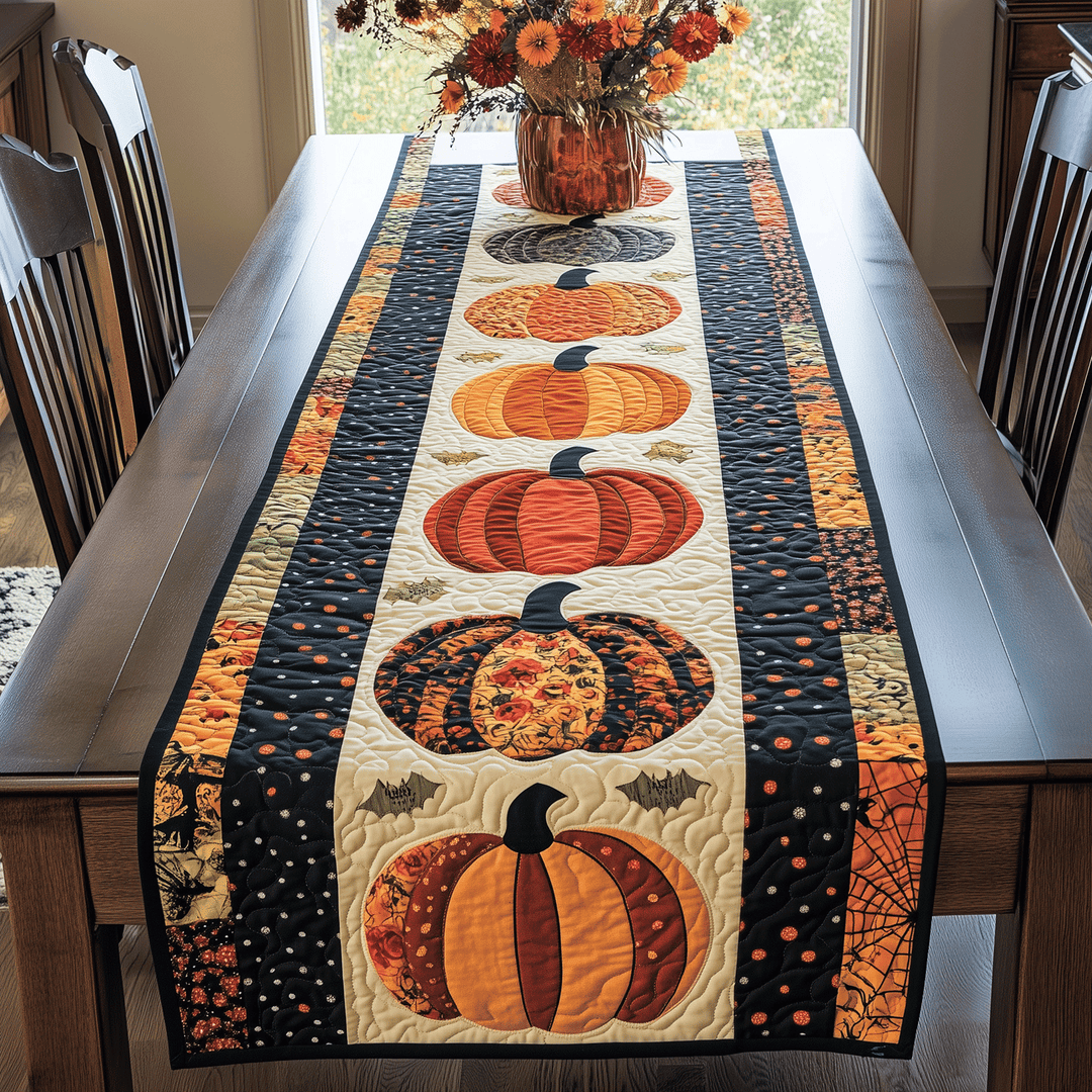 Nappe de table matelassée – Motif citrouille NCU0VT37