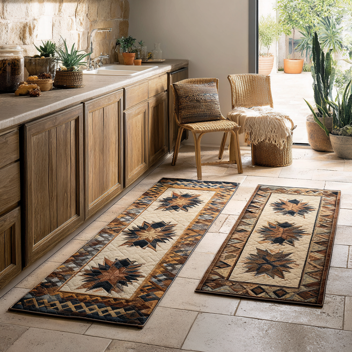 Tapis de cuisine antidérapant – Aube d'ambre NCU0DK11053
