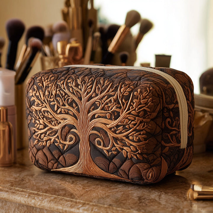 Trousse de maquillage matelassée avec arbre généalogique NCU0DV7889