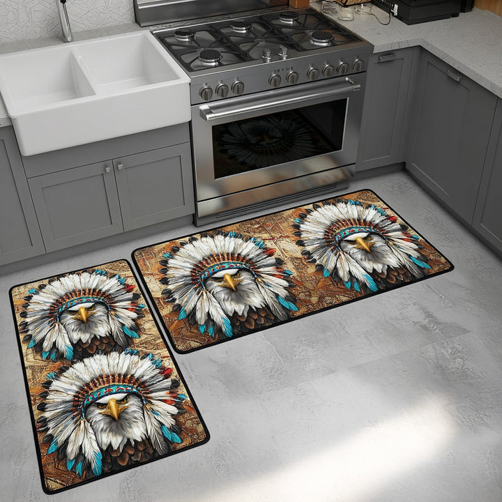 Tapis de cuisine antidérapant – Plumes et atmosphère naturelle NCU0TD1434