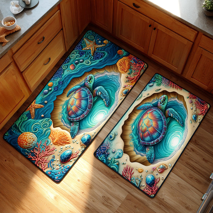 Tapis de cuisine antidérapant – Refuge marin NCU0TD1443