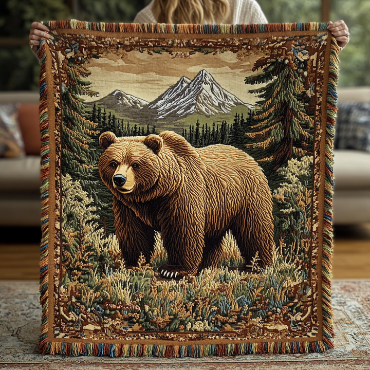 Couverture tissée – Couvertures avec charme d'ours NCU0DV3910