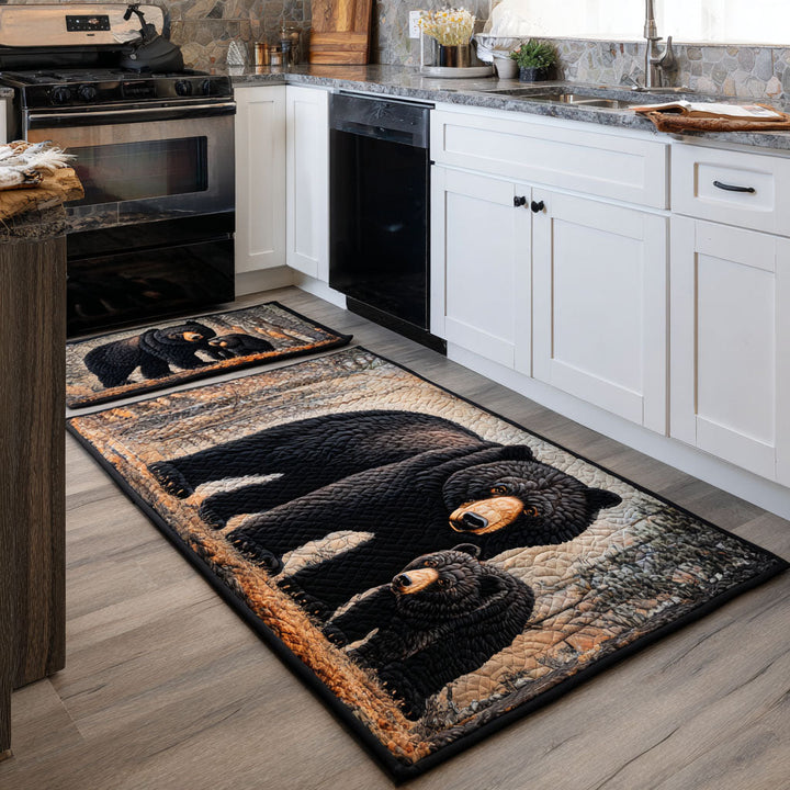 Tapis de cuisine antidérapant – Ours et paysage naturel NCU0DK11674