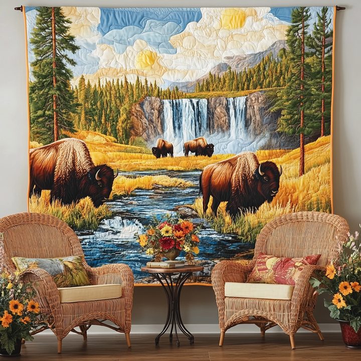 Tapisserie Murale Artistique – Bison NCU0TL995