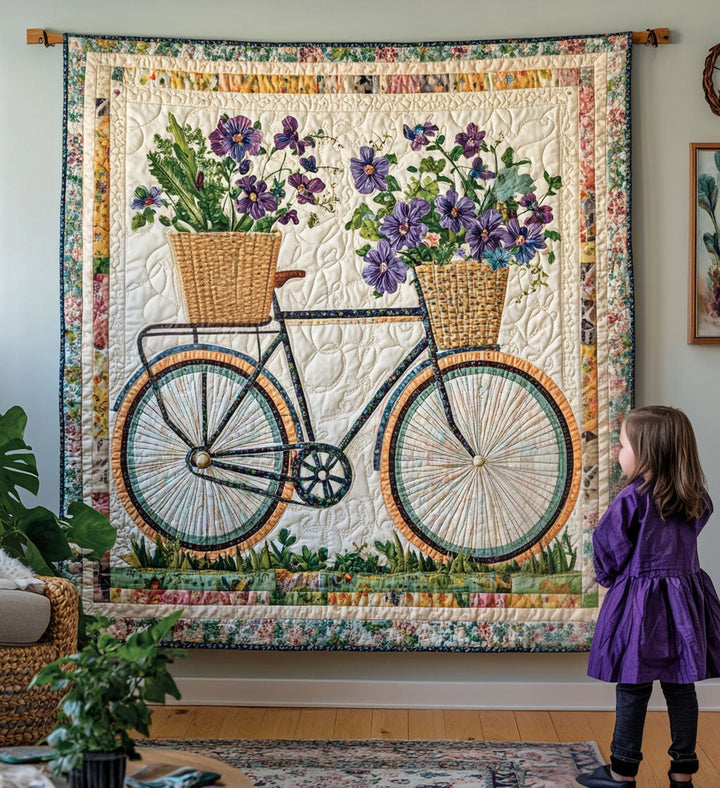 Tenture murale artistique – Roues florissantes NCU0PT816