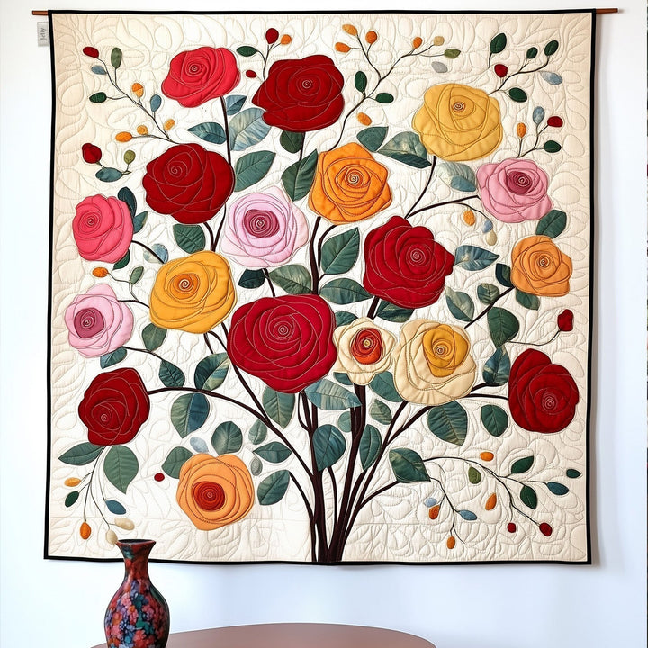 Tapisserie d'Art – Bouquet de Roses Suspendu NCU0PT815