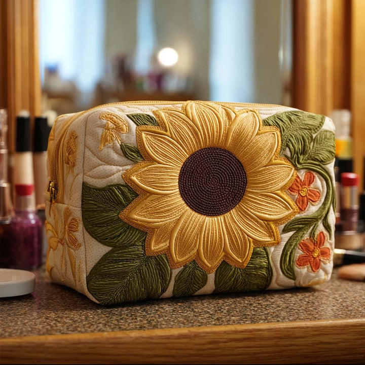 Trousse de maquillage matelassée avec fleur lumineuse NCU0NT10227