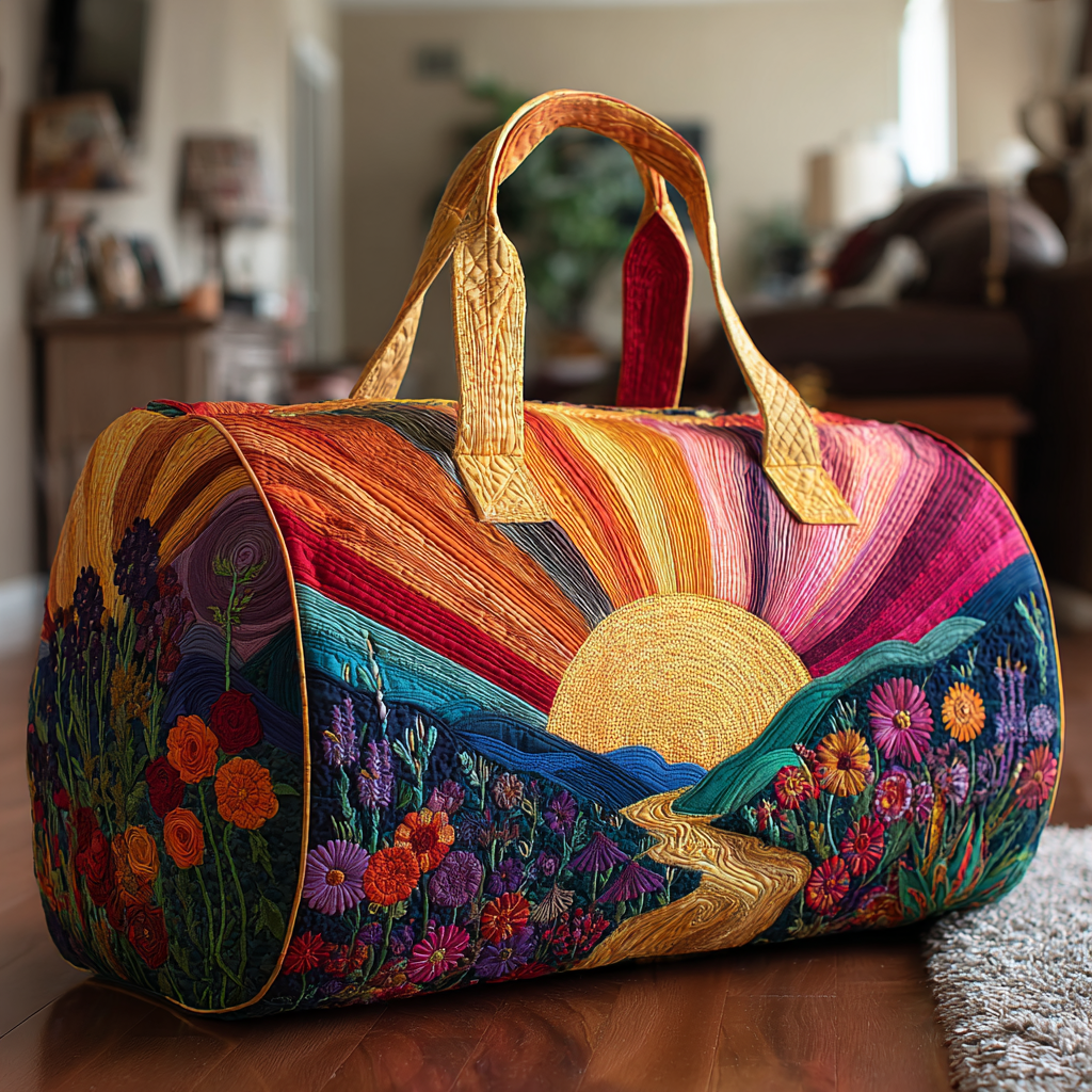 Sac de voyage matelassé – Aube éclatante