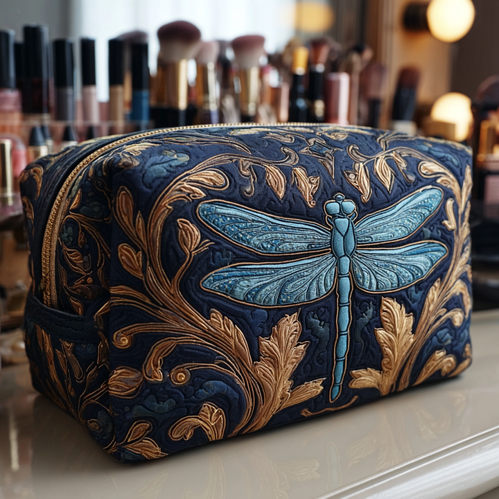 Trousse de maquillage matelassée avec libellule lumineuse NCU0DK10233