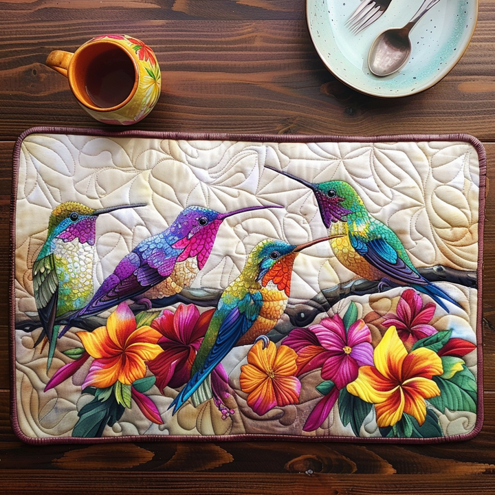 Sets de table matelassés – avec le chant joyeux des oiseaux NCU0TL067