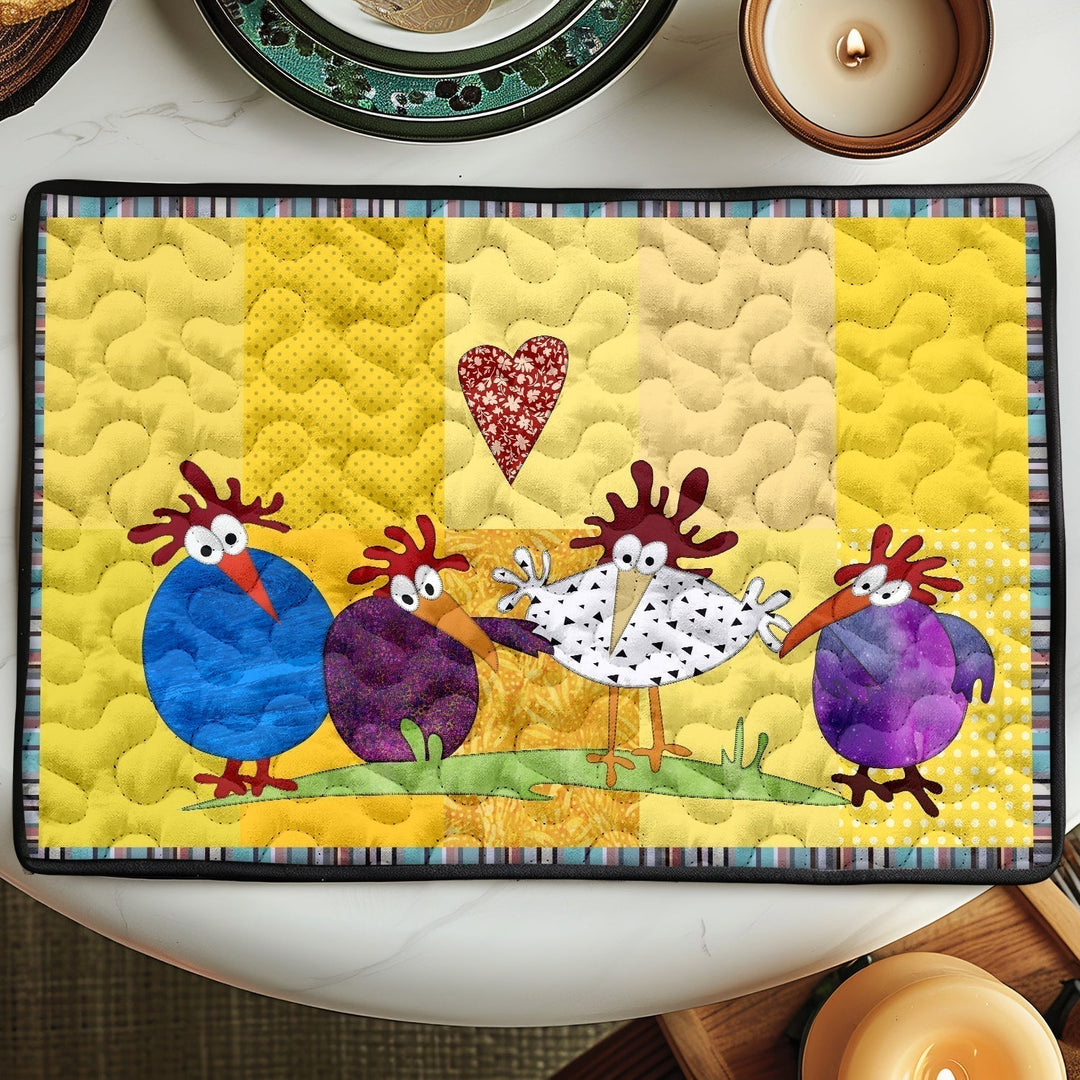 Sets de table matelassés – Poulet NCU0LL009