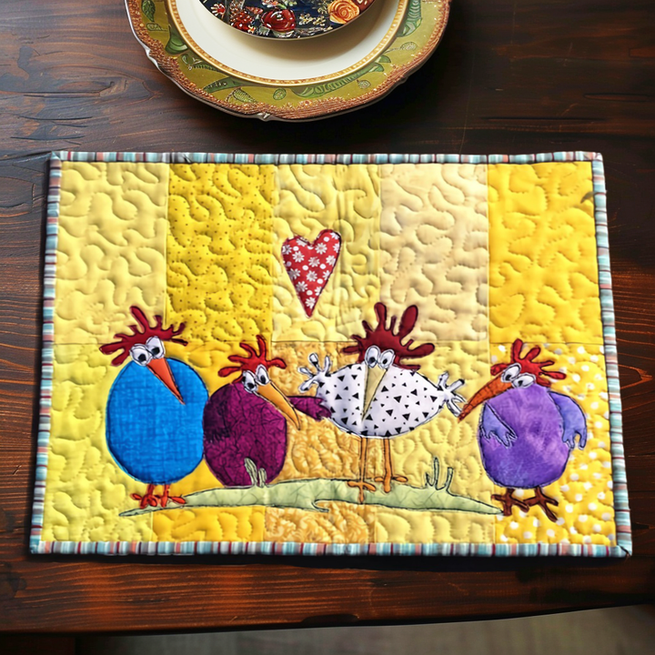 Sets de table matelassés – Poulet NCU0LL009