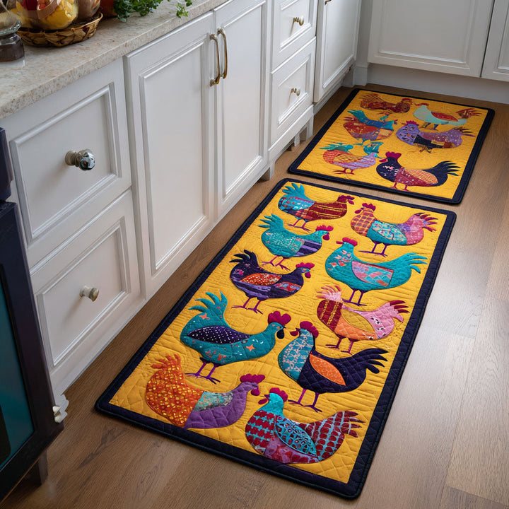 Tapis de cuisine antidérapant – Tapis de cuisine avec des poules décoratives NCU0DK11798