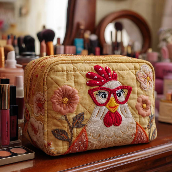 Trousse de maquillage matelassée avec poulet lumineux NCU0NT10546
