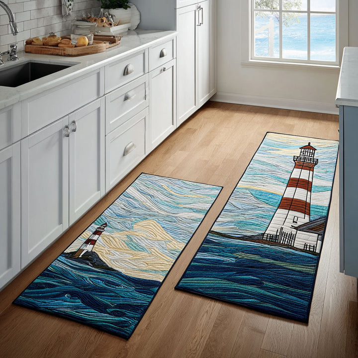 Tapis de cuisine antidérapant – Tapis de cuisine phare au bord de la mer NCU0DK11806