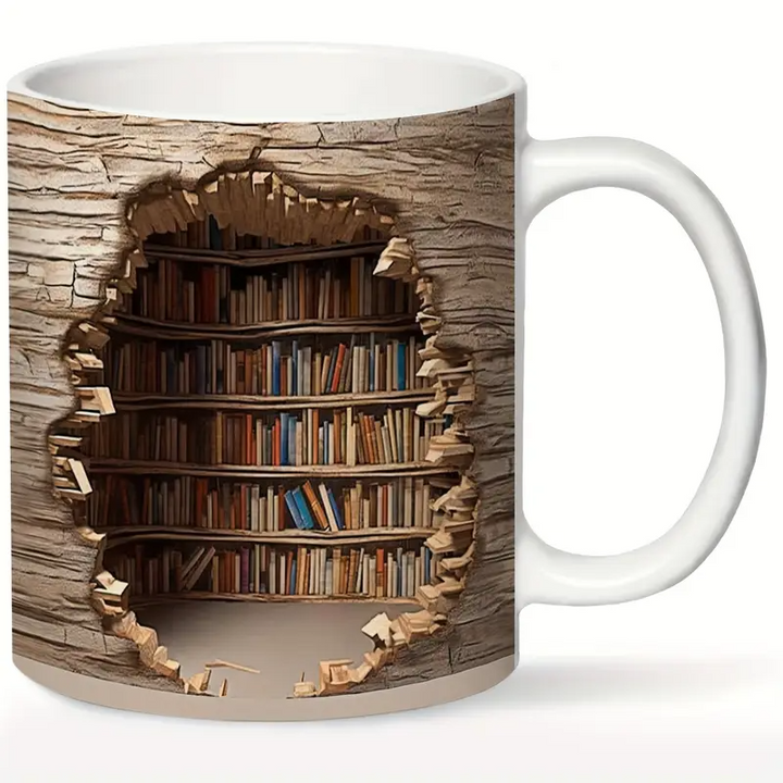 Tasse de bibliothèque charmante avec activation thermique