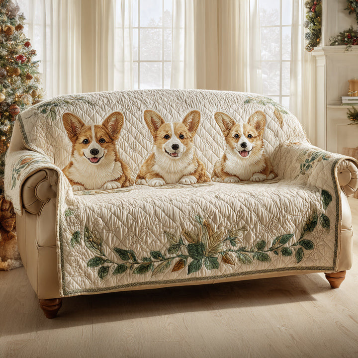 Housse de canapé matelassée – avec Corgi NCU0HH1673