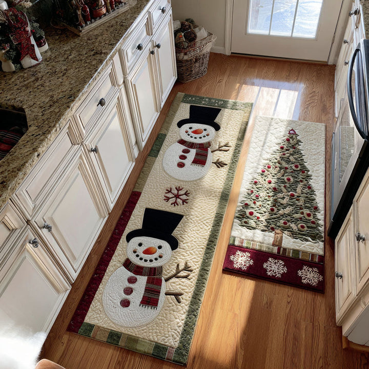 Tapis de cuisine antidérapant – Hiver - chalet douillet NCU0PT10149