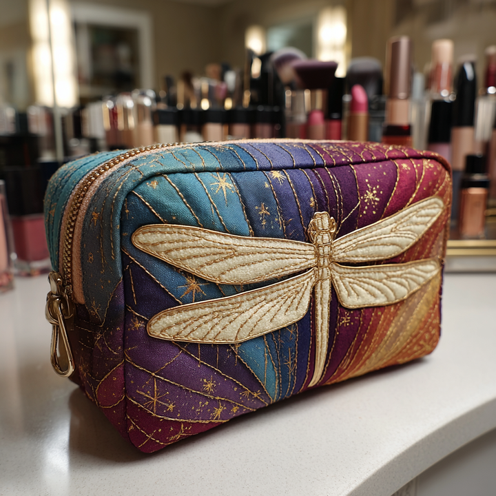 Trousse de maquillage matelassée avec libellule NCU0DK10232