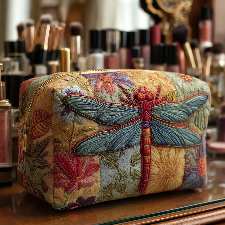 Trousse de maquillage matelassée avec élégante libellule NCU0DK10236