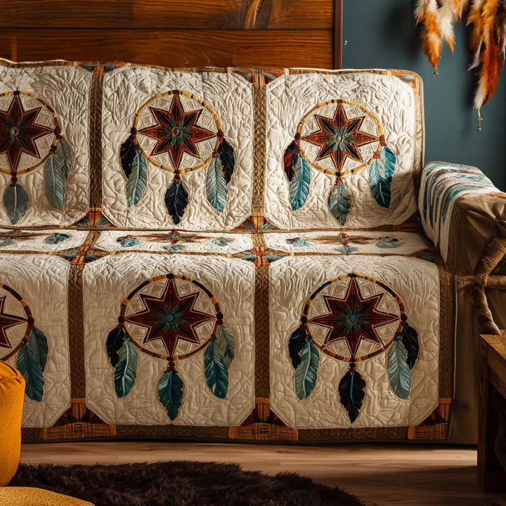 Housse de canapé matelassée – avec motif décoratif NCU0VT284