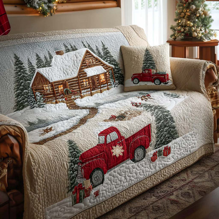 Housse de canapé matelassée – avec un léger motif de neige NCU0NT10931
