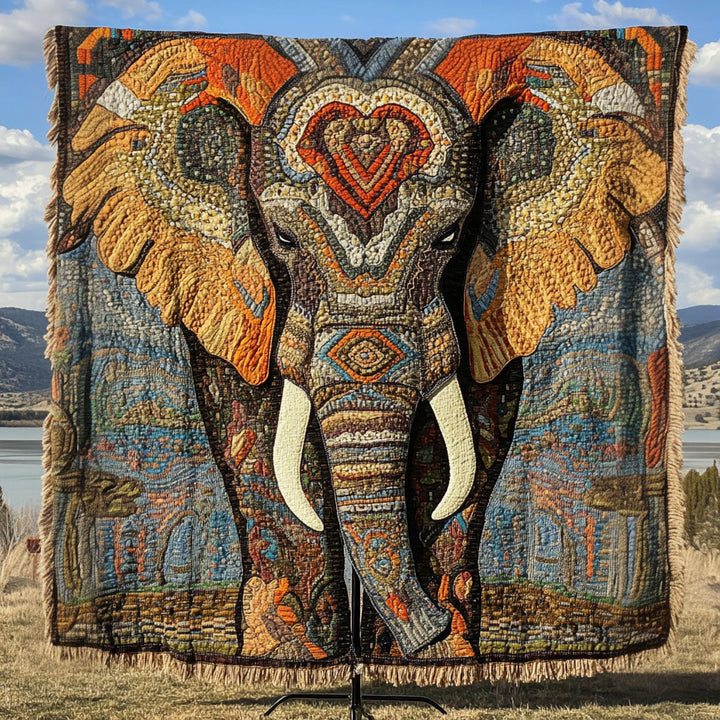Couverture tissée – Éléphant Safari NCU0PT7313