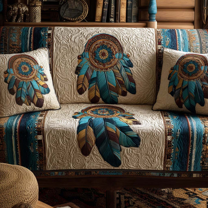 Housse de canapé matelassée – avec motif décoratif NCU0VT284
