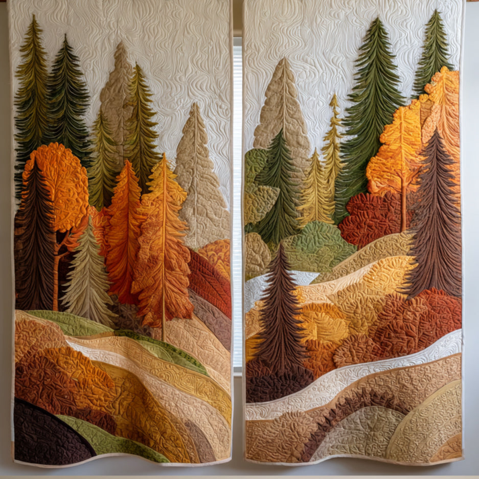 Rideaux matelassés – Forêt NCU0VT331