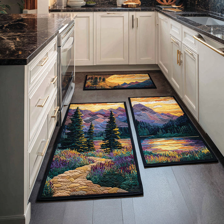 Tapis de cuisine antidérapant – Tapis de cuisine Chemin forestier NCU0DK11685