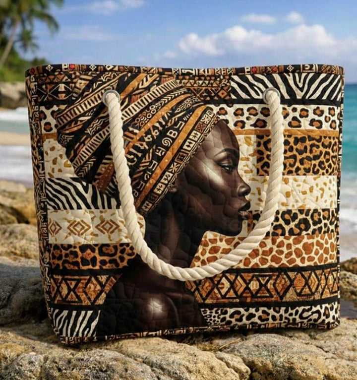 Sac de plage fait main | Melanin Queensize